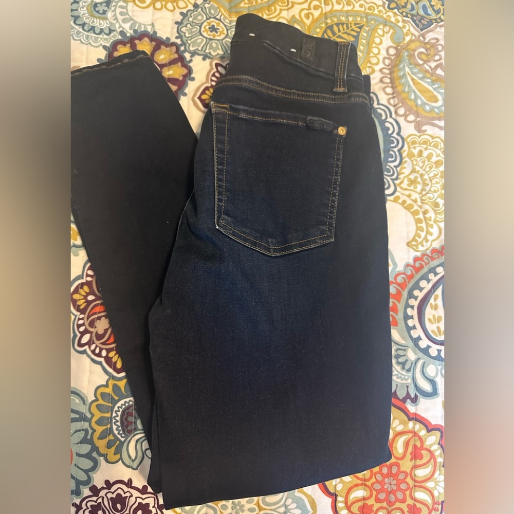 7 For All Mankind The Highwaist Ankle Skinny Jeans Sz 28